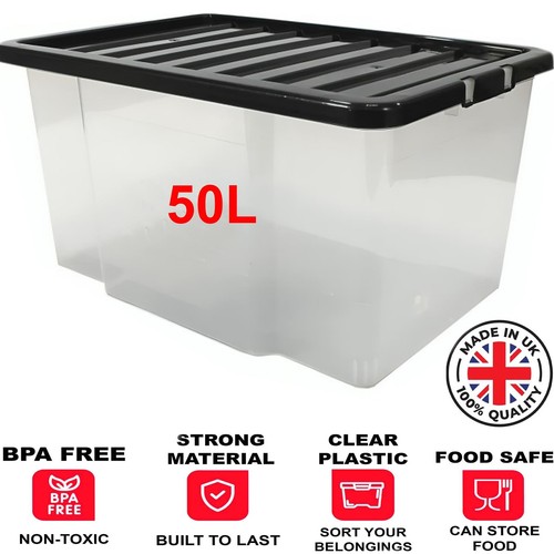 50l plastic storage box boxes - 50l,