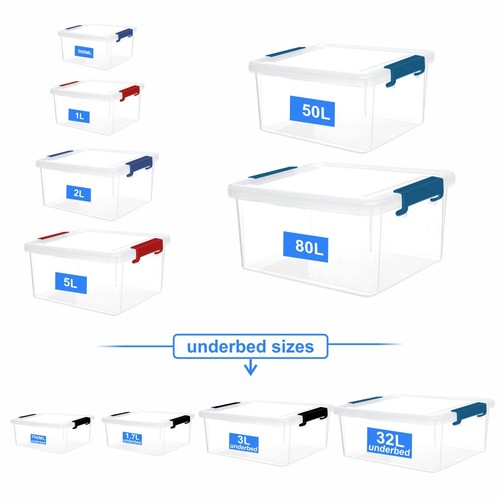 Clear plastic storage - clear,