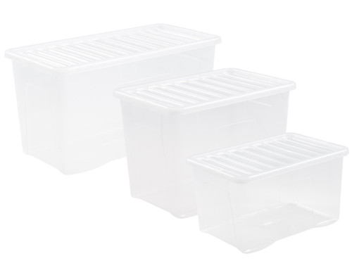 Tml clear plastic storage - clear,