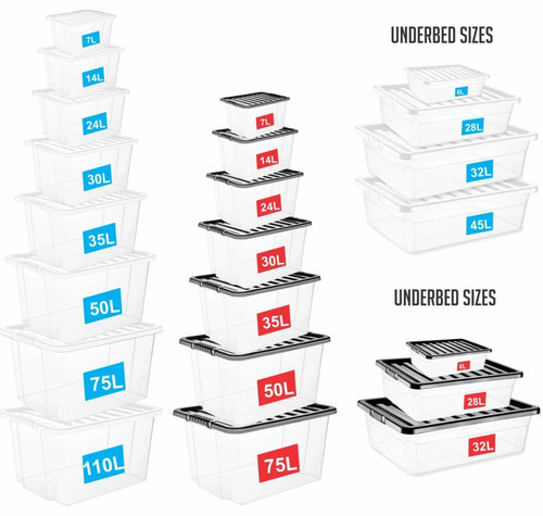 Plastic storage boxes - storage,