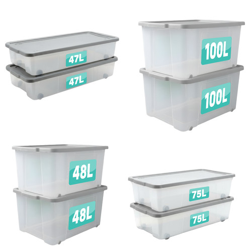 Plastic storage boxes with - storage,