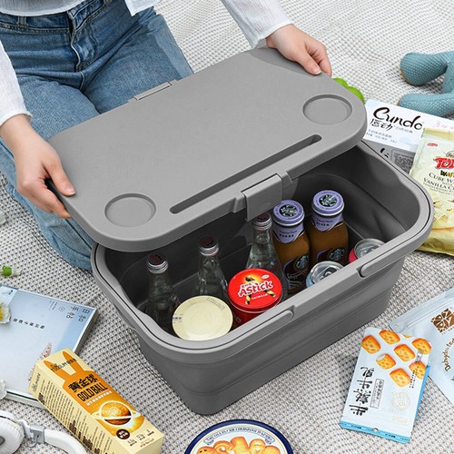 Folding storage box - box, table