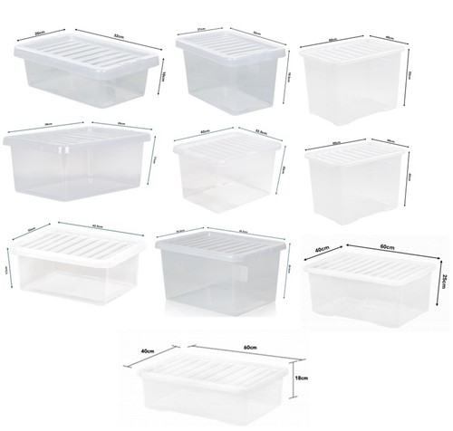 Wham clear plastic storage box - wham,