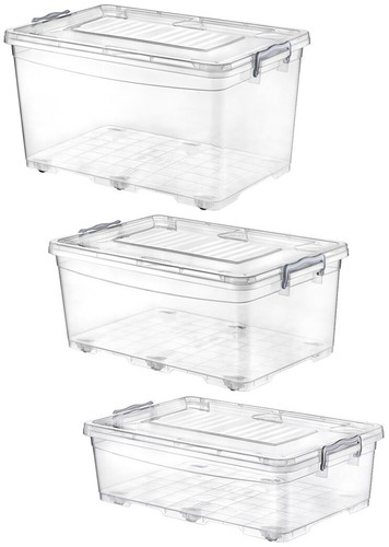 Large clear plastic storage - large,