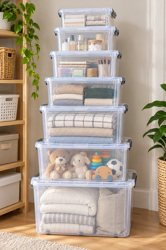Plastic storage box lid - storage,