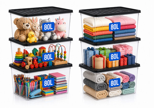 80l plastic storage boxes - 6,
