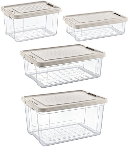 Clear plastic storage - plastic,