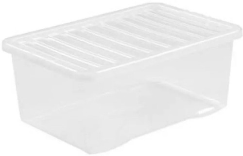 Clear plastic 45lstoragebox - plastic,