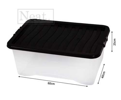 45l plastic clear - plastic, storage