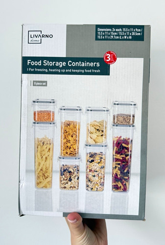 Livarno home 8pc clear - livarno,