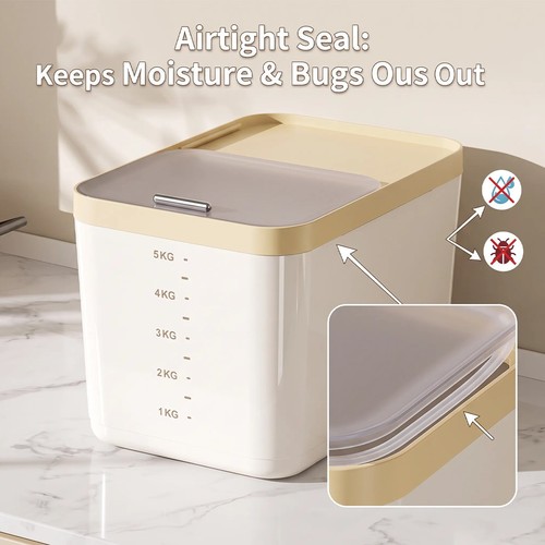 5kg rice dispenser container - rice,