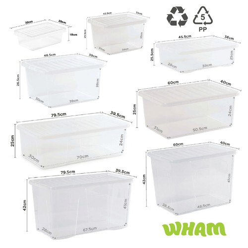 Storage box with lid - with,