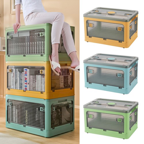 Folding storage box - folding, plastic