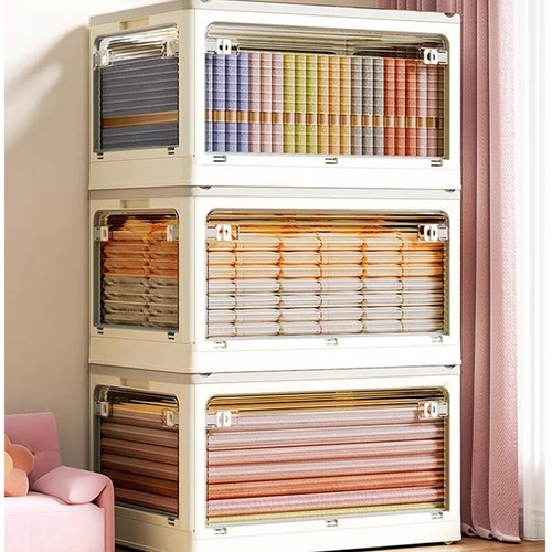 Folding storage box plastic - folding,